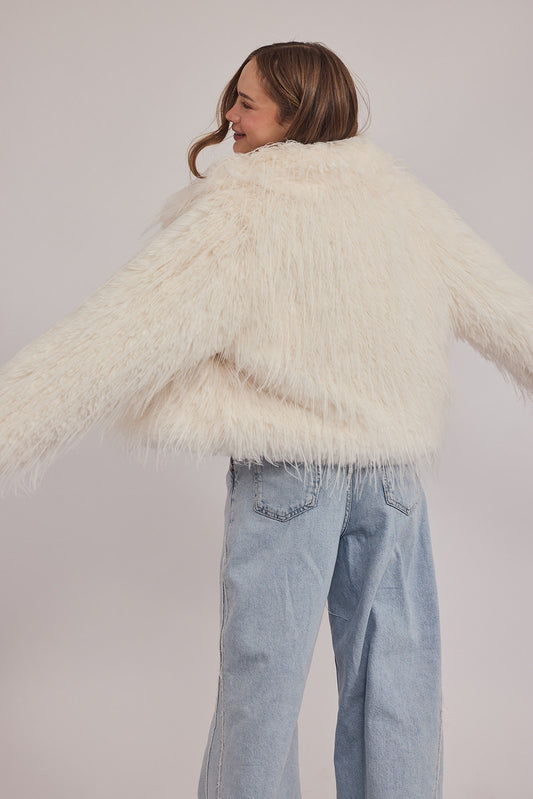 מעיל אליס - חוטים לבן