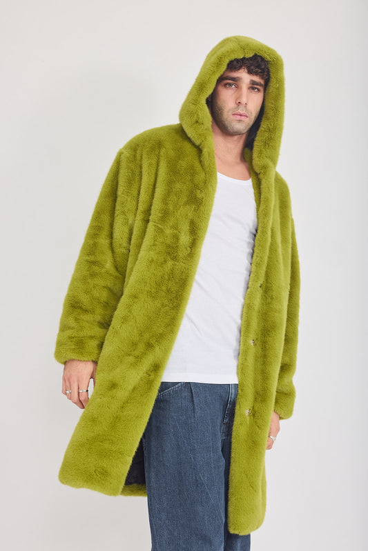 The Coat WH + עם כובע ראביט ירוק