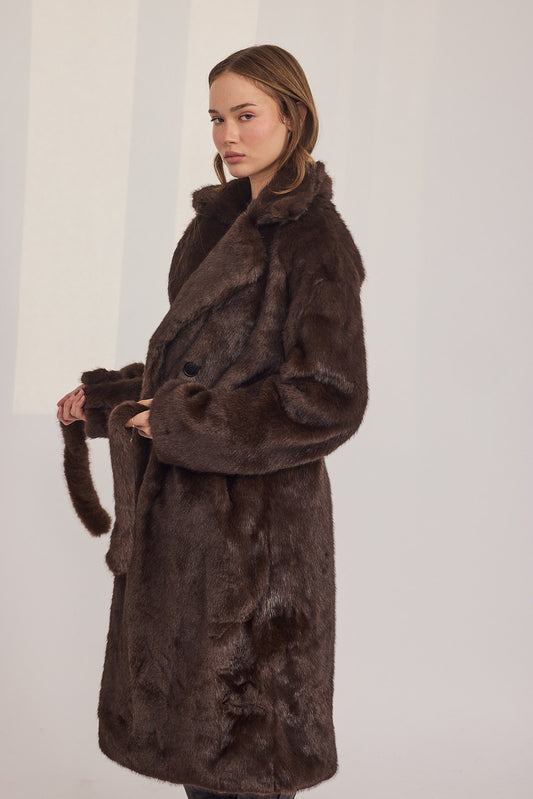 Liora Coat - מעיל ליאורה חום