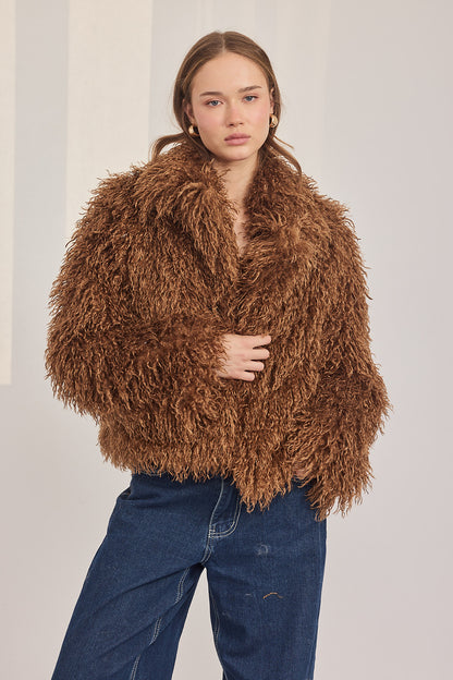 Elis Coat - פרווה מתולתלת