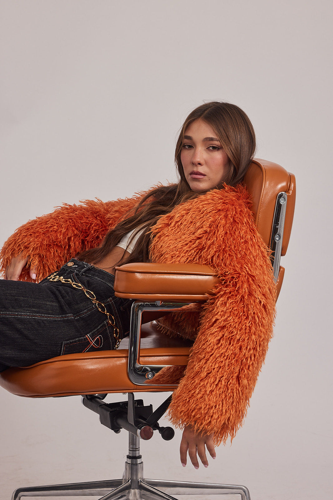 Celina Coat - שרוולון מתולתל