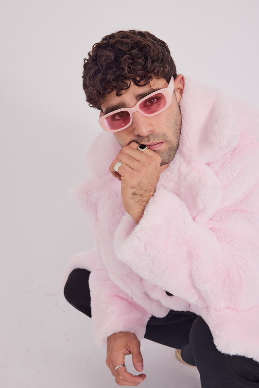 The Coat NH + בלי כובע ראביט ורוד בייבי