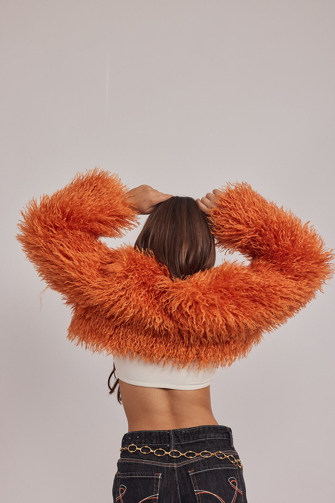 Celina Coat - שרוולון מתולתל