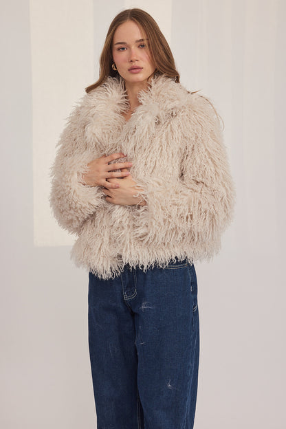 Elis Coat - פרווה מתולתלת