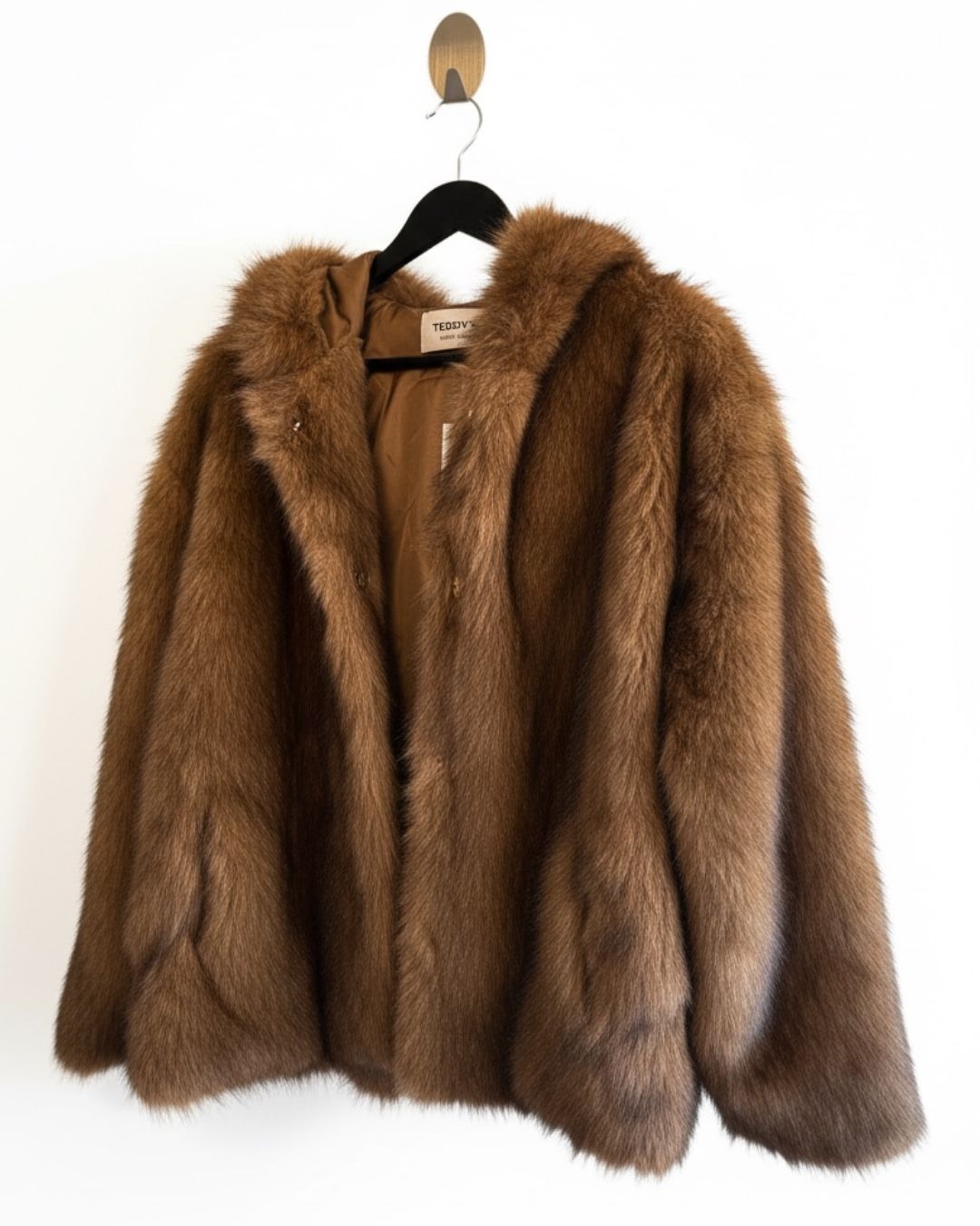 מעיל סופי עם כובע - חום