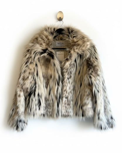 מעיל נתנאלה - שחור לבן