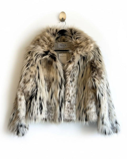 מעיל נתנאלה - שחור לבן