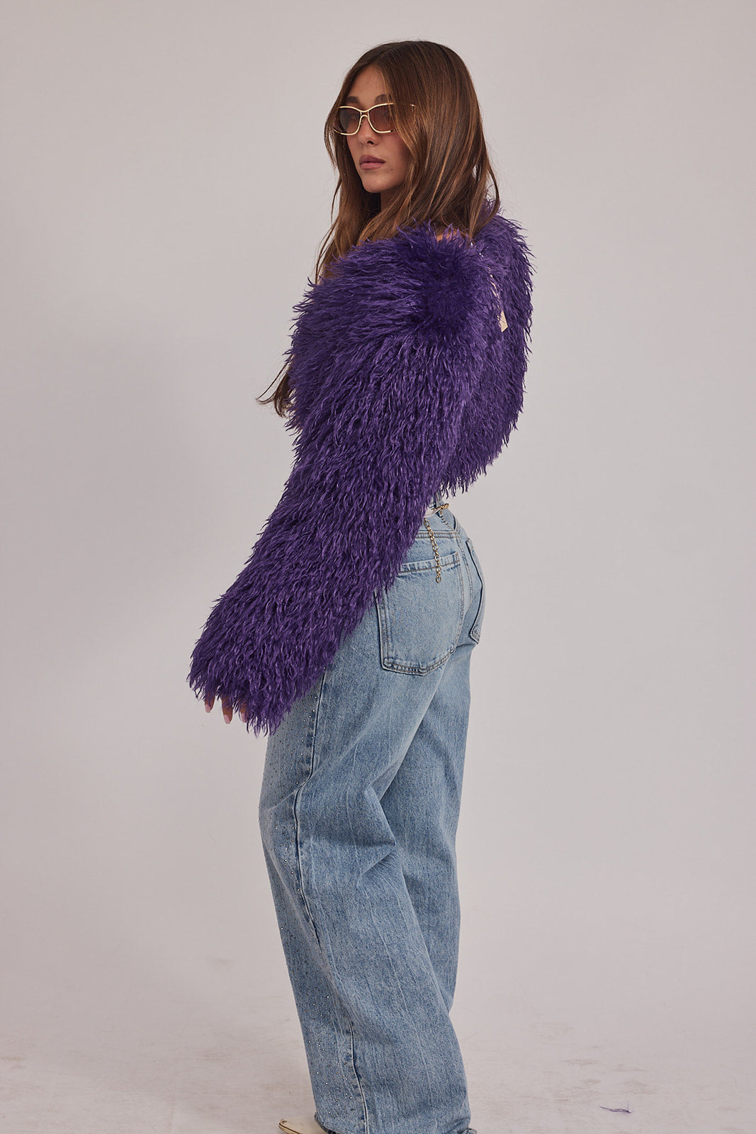 Celina Coat - שרוולון מתולתל