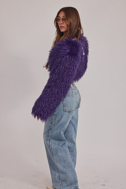 Celina Coat - שרוולון מתולתל