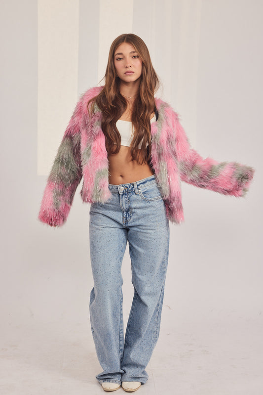 מעיל בלייר - פארטי ורוד