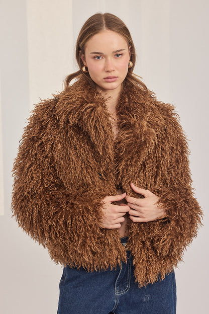 Elis Coat - פרווה מתולתלת