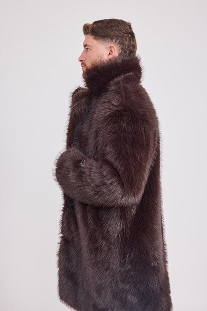 The Coat NH + בלי כובע סופי חום כהה