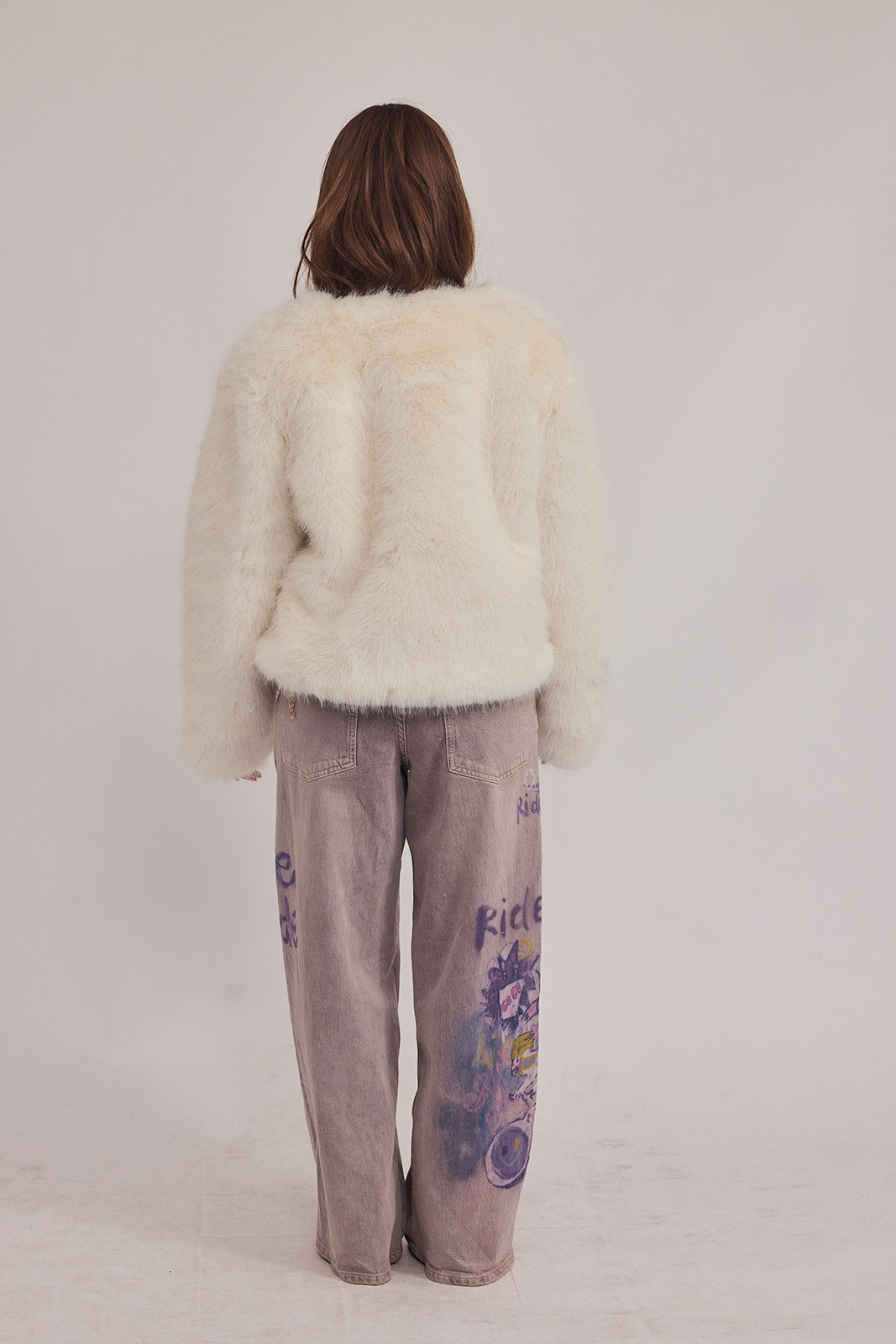 Blair Coat - פרוות סופי לבן