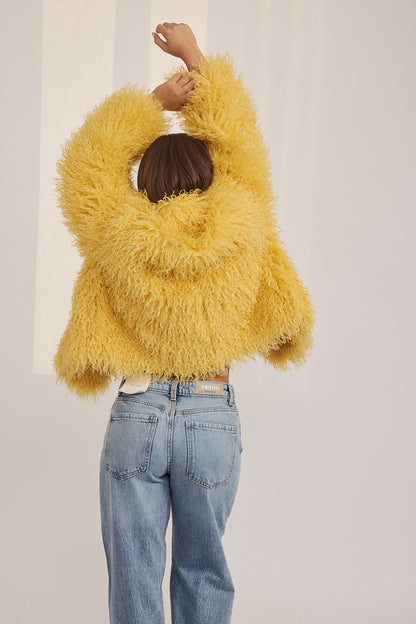 Elis Coat - פרווה מתולתלת