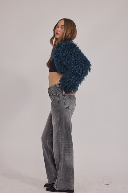 Celina Coat - שרוולון מתולתל