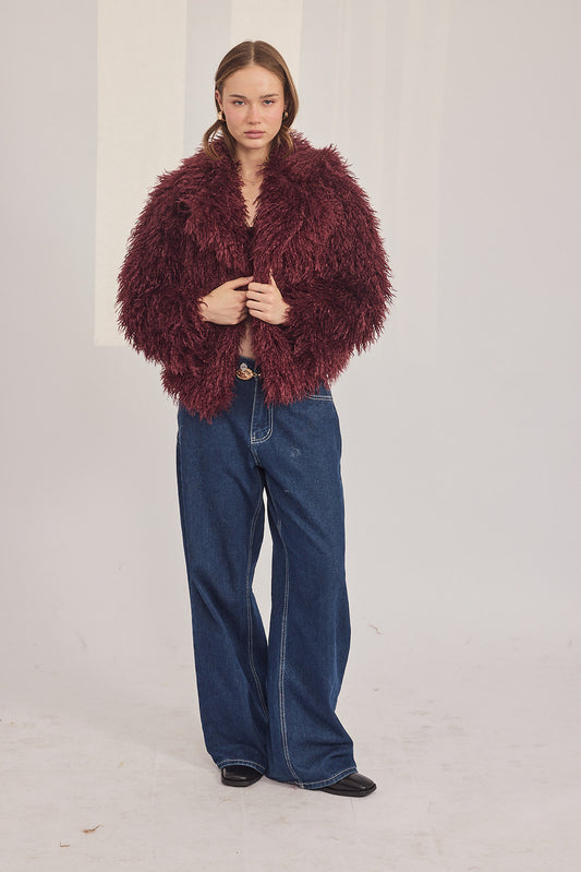 Elis Coat - פרווה מתולתלת