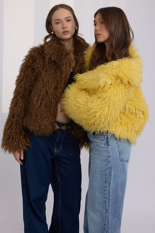 Elis Coat - פרווה מתולתלת