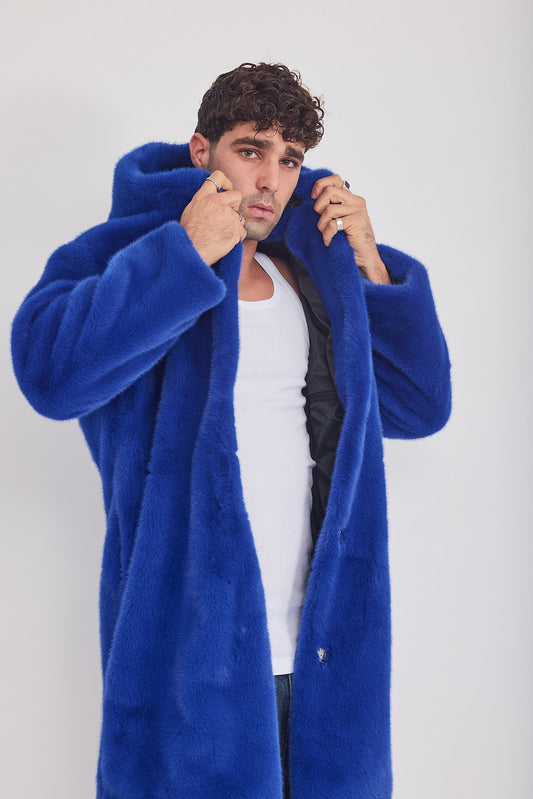 The Coat WH + עם כובע ראביט כחול