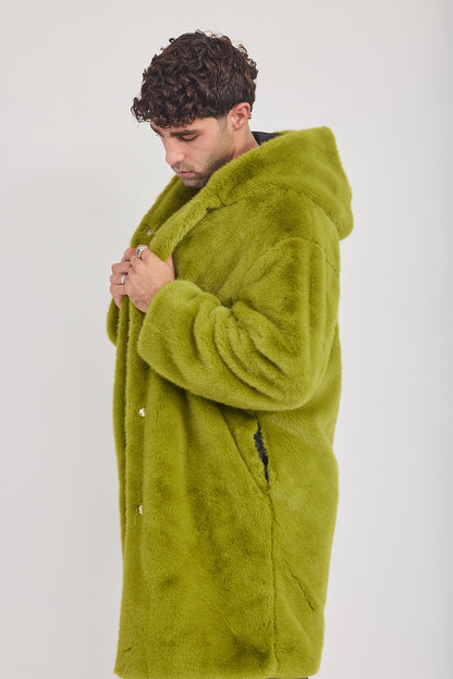 The Coat WH + עם כובע ראביט ירוק